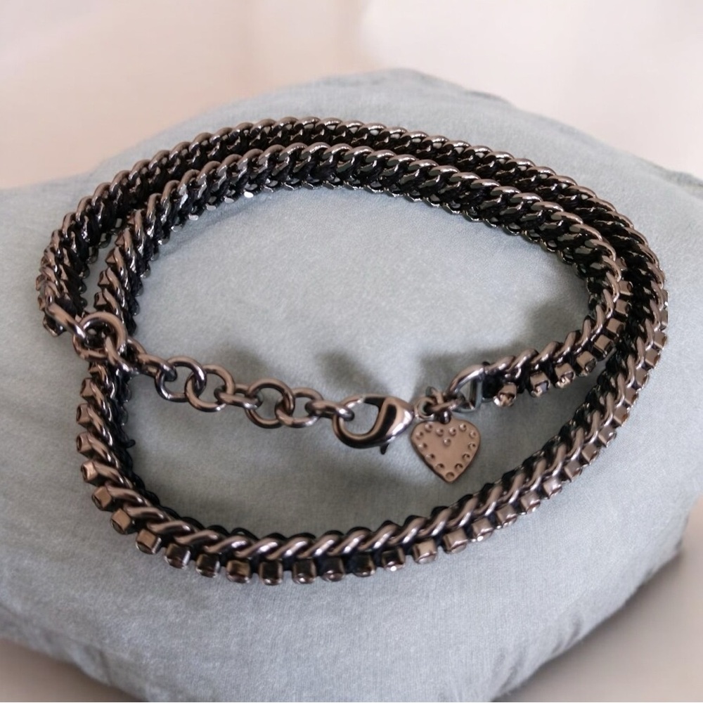 Stella & Dot Hematite Cupchain Bracelet